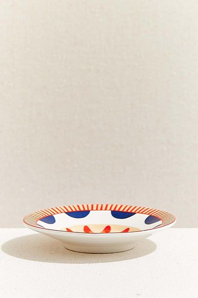 Paşabahçe Turquoise Sunflower Porcelain Tea Plate