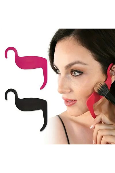 Beauty Box 1Pc Odorless Silicone Makeup Contour Template Excellent Contour Reusable Makeup Template