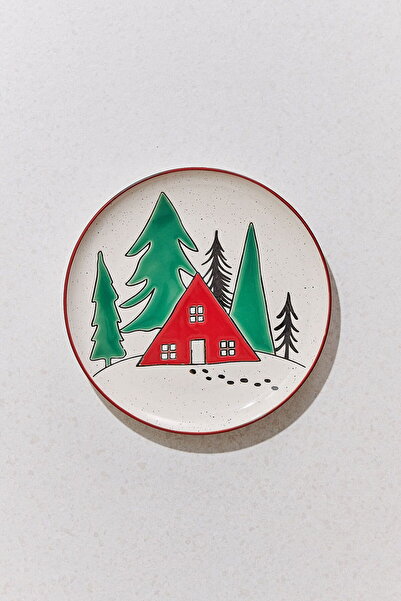 Paşabahçe طبق كيك سيراميك من وينترفيست