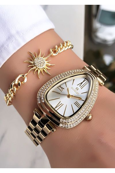Homies Original Invoice Waterproof Women's Wrist Watch with Bracelet Gift