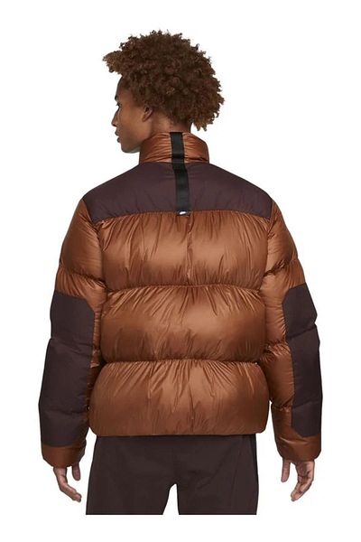 Nike Sportswear Therma Fit Puffer Down Fill Jacket Goose Feather Brown Coat