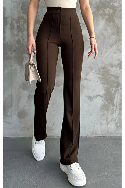 kısmet sepeti Kısmet Sepeti Pantaloni Palazzo din țesătură creponată original...