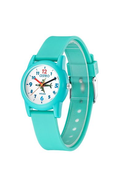 Astro Kids Japan PC21 Movement Watch, Analog Display and Polyurethane Strap - A23810-PPJW, Green