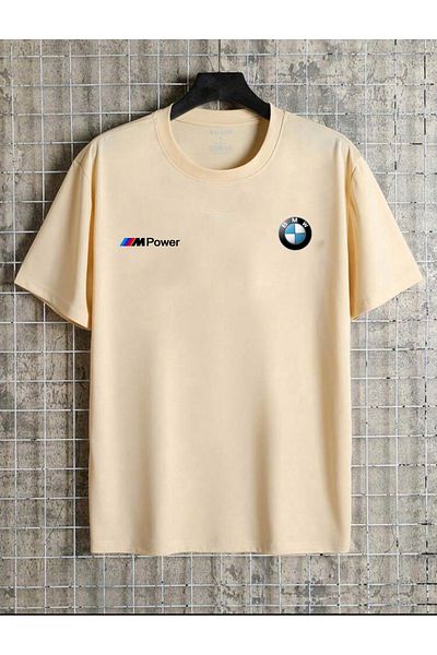 Minikelya New Season Bmw I am Power Printed Cotton Oversize T-shirt