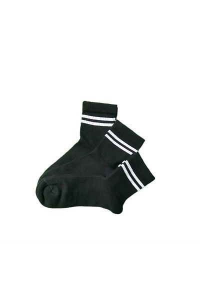 shefox 3 Pairs Men's under Sole Towel Seamless Quality Striped Sports Socks