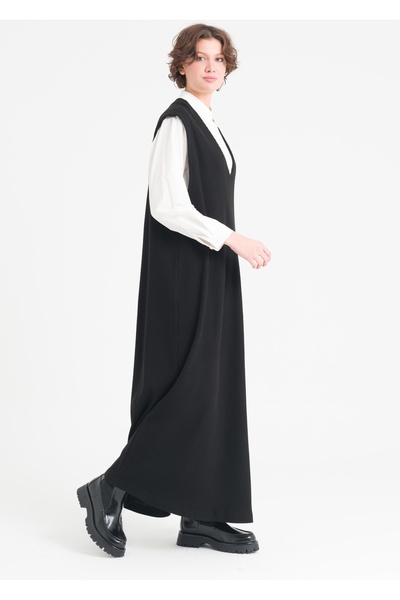 Armağan V Yaka Gömlekli Elbise