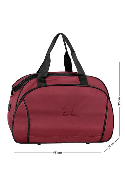barberri Modern Fabric Fully Lined Foam Hand and Shoulder Portable Travel and Sports Bag