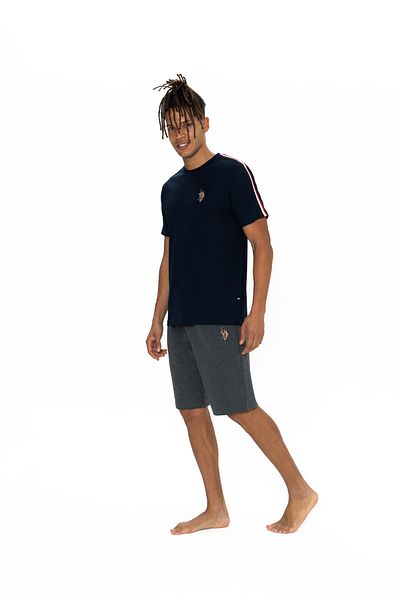 U.S. Polo Assn. Πόλο Ασν. Σετ ανδρικές πιτζάμες - λαιμόκοψη, τσέπη, SMR.MN.Z1.ETA8.GR.OU8.6P8.LKE2811