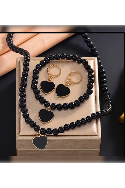 MURASSA BUTİK Kalp Desenli Set