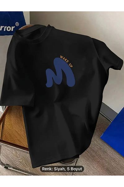 Minikelya Creative Graphic Printed Comfortable Short Sleeve Crew Neck T-shirt For Men