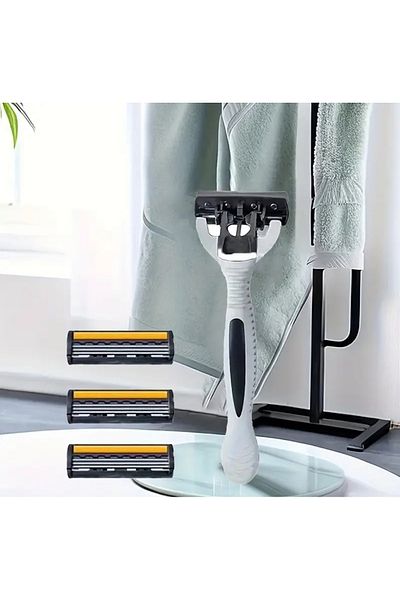 shop 18 Heads Stainless Steel Swivel Heads Shaving Razor Set