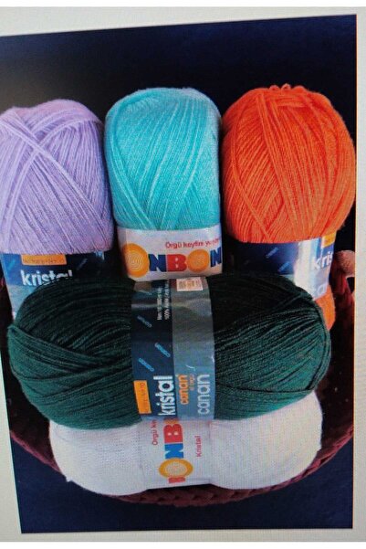 BONBON نسخة - 5 قطع من كريستال بونبون - خيط الحياكة اليدوي متعدد الألوان من كانان