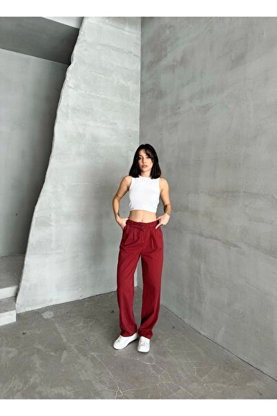 PALAZZO Σούπερ ψηλόμεσο τζιν Lycra Snow Wash με φαρδύ πόδι (πλατύ πόδι)