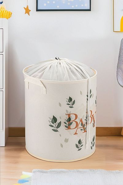 PRENDİ HOME 37x40 Baby Printed Toy Storage - Dirty Laundry Basket με κορδόνι