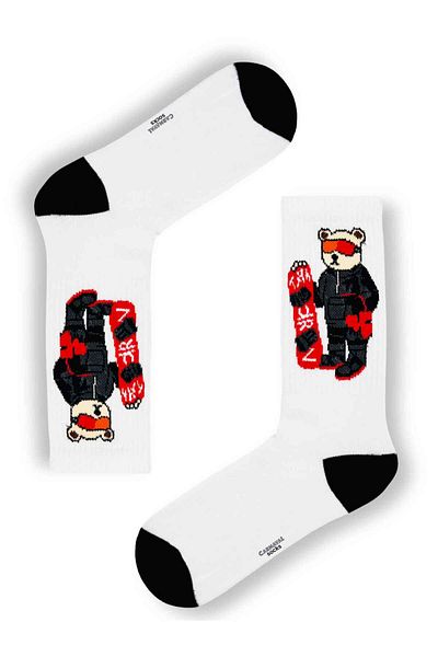 CARNAVAL SOCKS Тенис чорапи с шарка на ски мечка