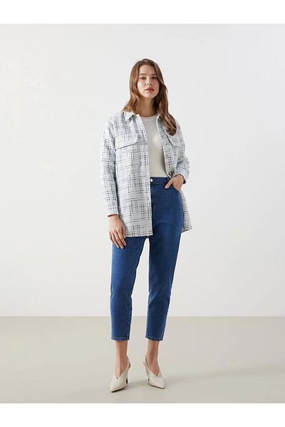 LC Waikiki Pantaloni de jeans pentru femei Lcw Modest Indigo Mom Fit