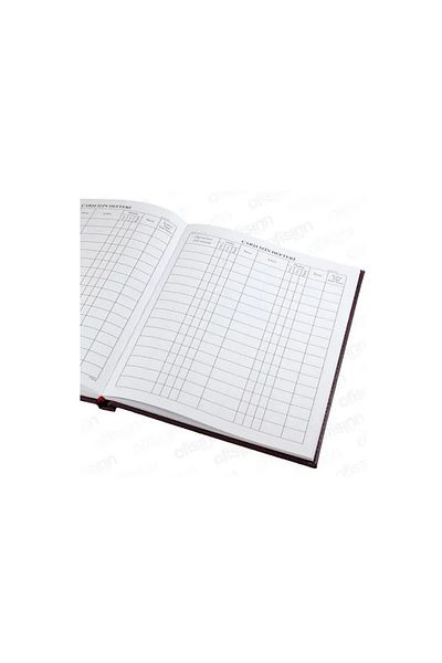 Gülpaş Bazaar Permit Notebook Hardcover Faux Leather