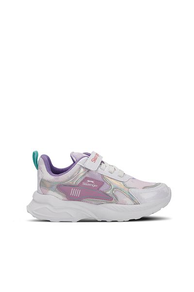 Slazenger Tenis pentru fete KEMBA - Alb/Liliac