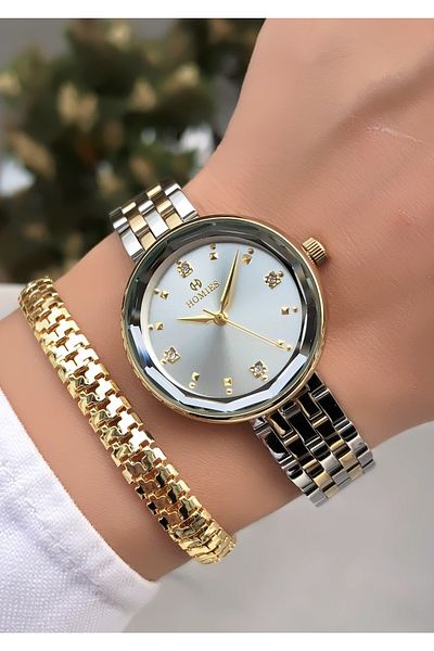 Homies Original Invoice Waterproof Women's Wrist Watch with Bracelet Gift