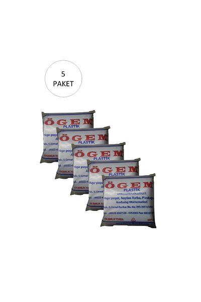 MBB ETİCARET Nylon Bag Groceries - 14x27 cm, 1 kg, 5 Packs (Takriben 1800 Pieces)