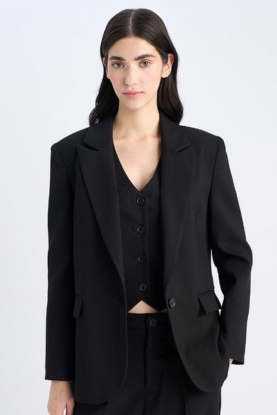 DeFacto Übergroße Blazerjacke mit breiter Passform B0490AX25SP