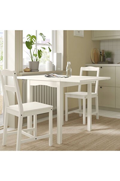 IKEA katlanır mutfak masası, beyaz, 2-4 kişilik, katlanabilir, 55/82/109x74 cm