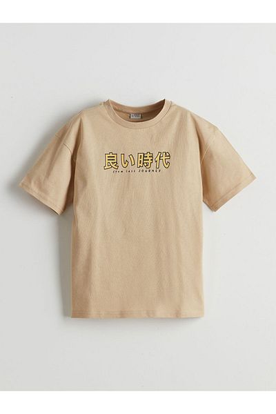 LC Waikiki New Season Crew Neck Boy's T-Shirt - S5Bd44Z4