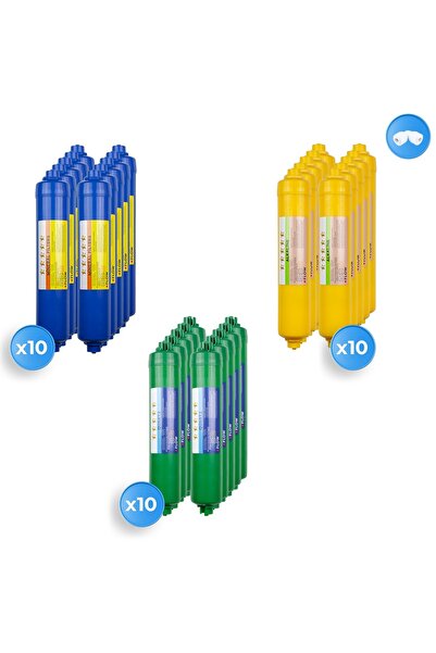 Arvepa Su Arıtma Cihazı Alkaline Mineral Quartz Filtre Set 10 Takım