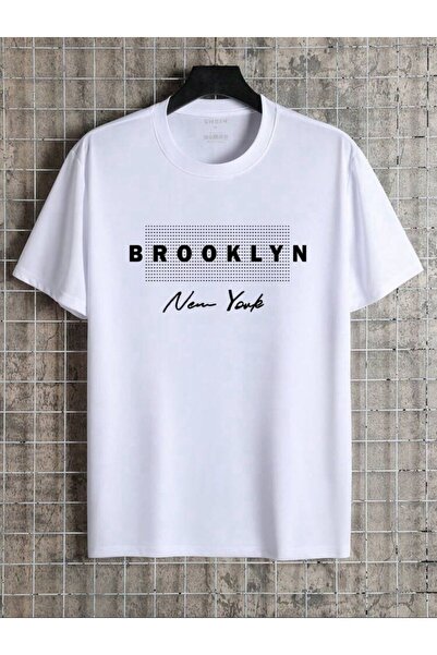 valeuras تي شيرت قطني كبير الحجم مطبوع عليه بروكلين للموسم الجديد للجنسين
