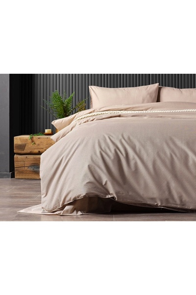 Doqu Home طقم غطاء لحاف مزدوج Pure Touch - بني