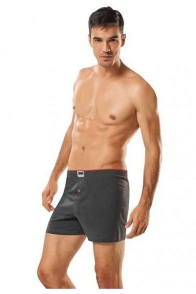 KEYAL Tutku Men's Smoked Cotton Buttoned Long Boxer Briefs Pack of 6 (Model No-0117)