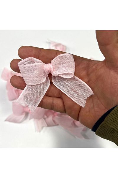 Nikah Şekeri Market 25 Pieces Nopeli Ribbon Linen - Ready Decorate Gift, for Engagement and Wedding