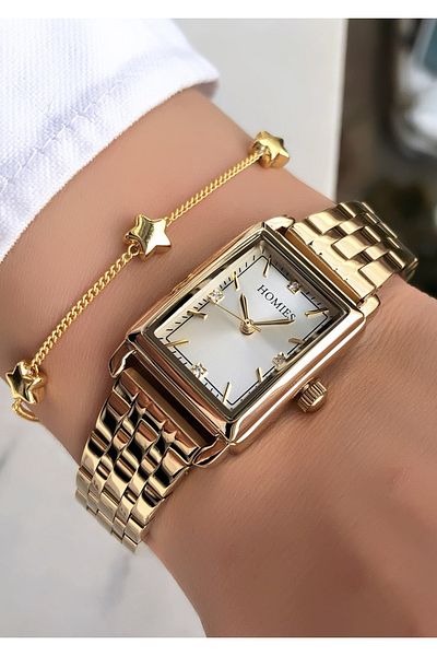 Homies Original Invoice Waterproof Women's Wrist Watch with Bracelet Gift