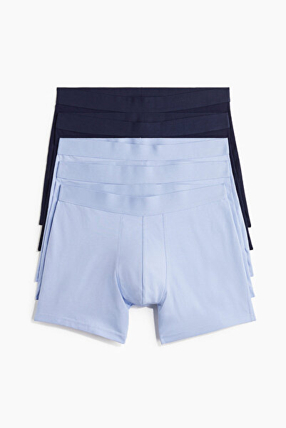 H&M 5'li Normal Paça Boxer Şort Lycra®