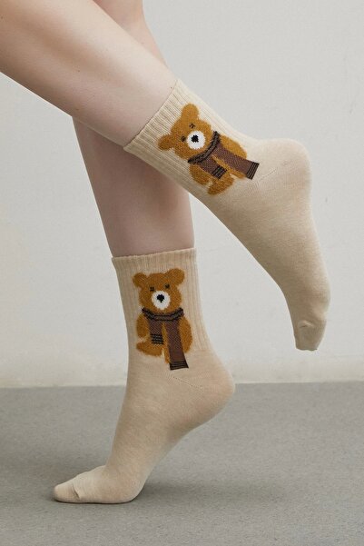 Never more Кольоровий набір шкарпеток Teddy Bear - набір з 4 штук