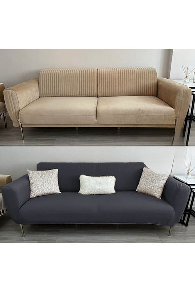 coverbox Balpete 3 Seater Elastic Sofa Cover |   Elastic Seat Cover |   Seat Cover