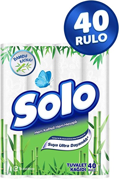 Genel Markalar Solo Tuvalet Kağıdı Bambu Katkılı 40'li