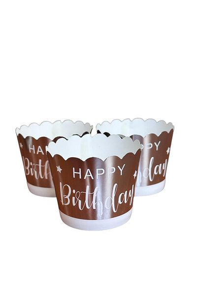 Cadde Süs Silver Muffin Cupcake Mold - Bride to Be Themed