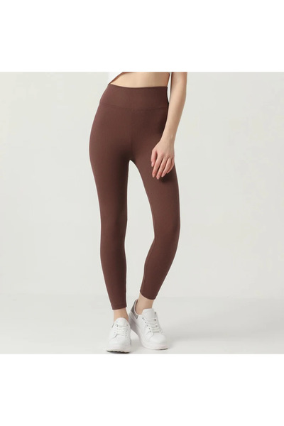 AYSİ COLLECTİON طماق مضلعة عالية الخصر