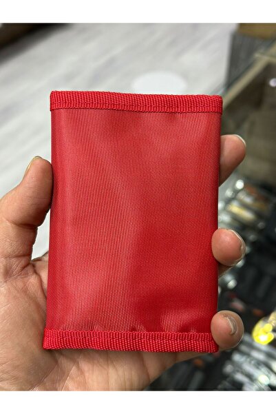 KOMANDO PAZARI Month Star Turkish Flag Embroidered Red Wallet