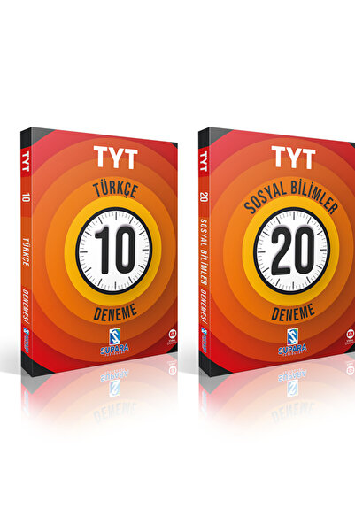 Supara Yayınları TYT TÜRKÇE , TYT SOSYAL BİLİMLER 30 ADET BRANŞ DENEMESİ (SIN...