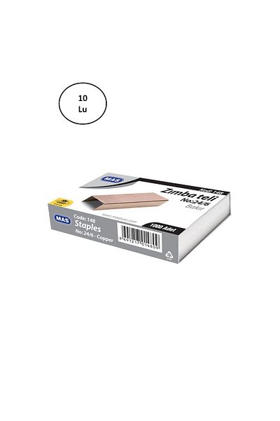 Mas Staple Wire No: 24/6 Copper 10 Pieces