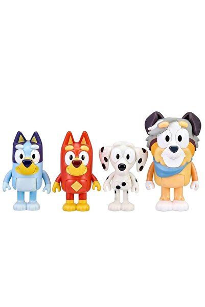 CeymSTecH Bluey okul arkadaşları Action Figure Bandit Chilli oyuncak anime 4 ...