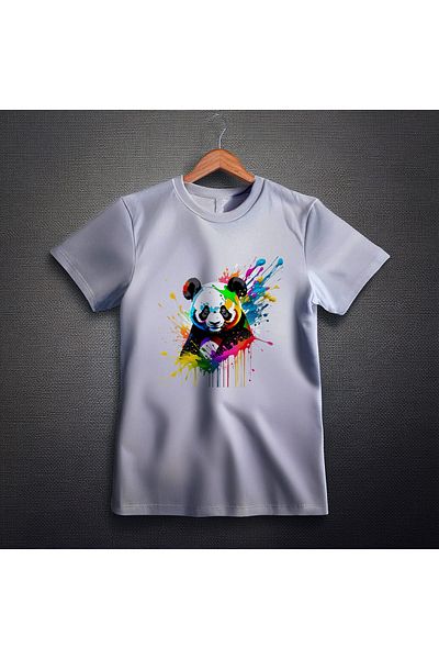 Ozzy Μπλουζάκι Unisex Panda Pattern 1 Digital Printed