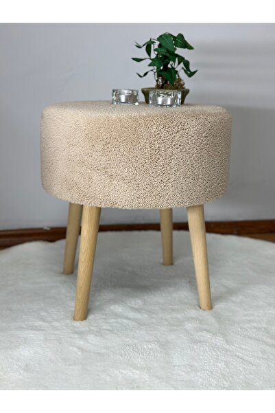 KOKİ DESİGN ROMA Wellsoft Bej Çok Amaçlı Dekoratif Puf