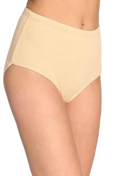 Pardon Women's Beige High Waist Bato Panties 6 Pack