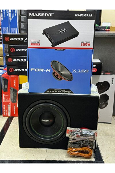 FORX5 Takım Set 30cm 1200wat Oval Kayık 6x9 Midrange 300w 4kanallı Anfi 4x60rms