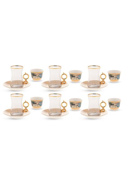 Dania Tulip Collection 18 Piece Coffee and Tea Set
