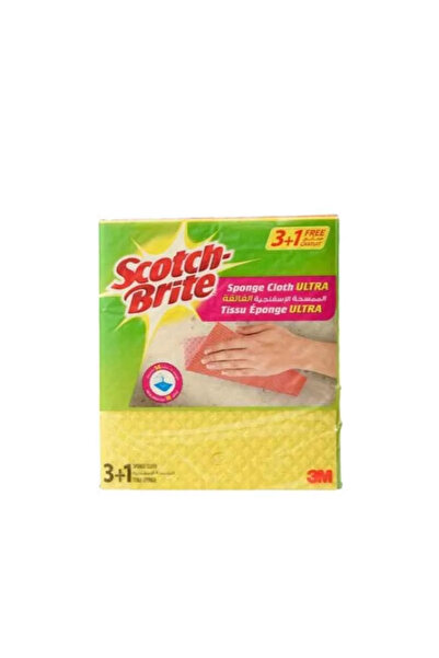Scotch Brite مناديل إسفنجية متعددة الأغراض من سكوتش برايت، عبوة اقتصادية 3+1