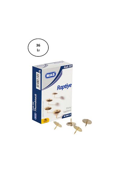 Mas Yellow Solid Brass Fastener - Set of 36 Coated